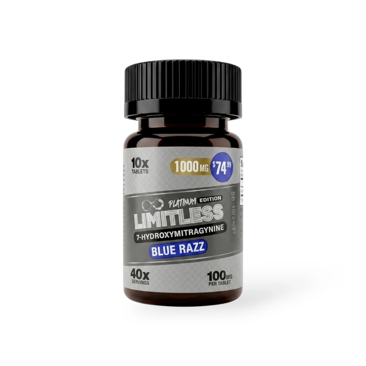 limitless platinum 7 hydroxymitragynine blue razz tablets 100mg 10ct 98483 limitless platinum 7 hydroxymitragynine blue razz tablets 100mg 10ct 98483