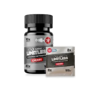limitless platinum 7 hydroxymitragynine cherry tablets 100mg set 16768