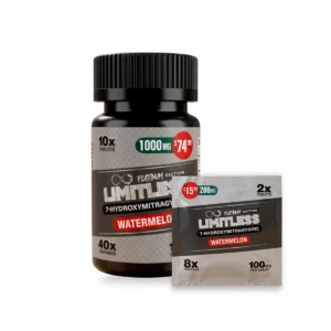 limitless platinum 7 hydroxymitragynine watermelon tablets 100mg set 16438